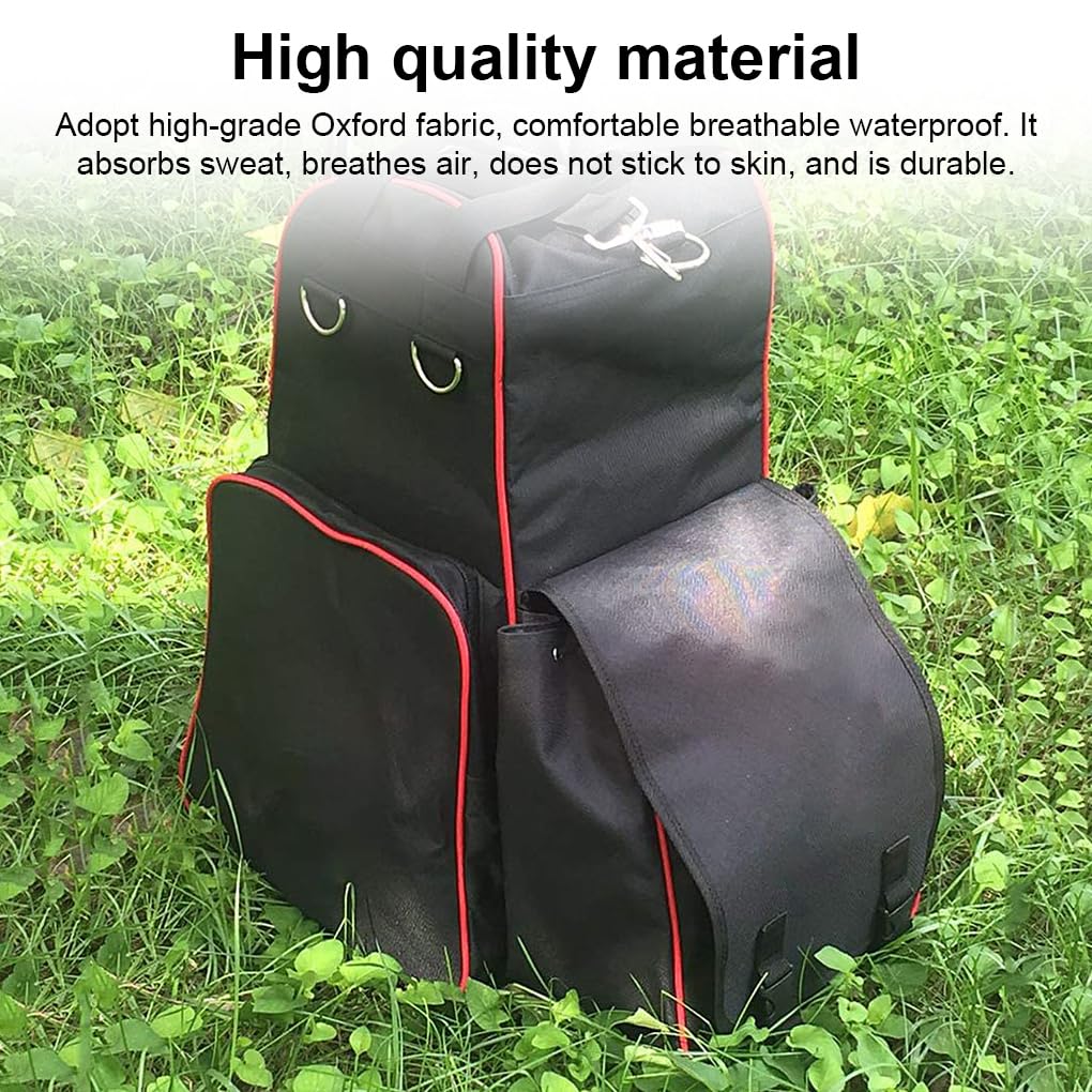 Zaino per equitazione Stivali Guanti Tessuto Oxford Borsa dal design ergonomico Grande capacità con multi tasca per lo sport
