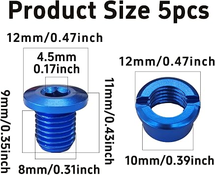 M8 Chainring Bolts