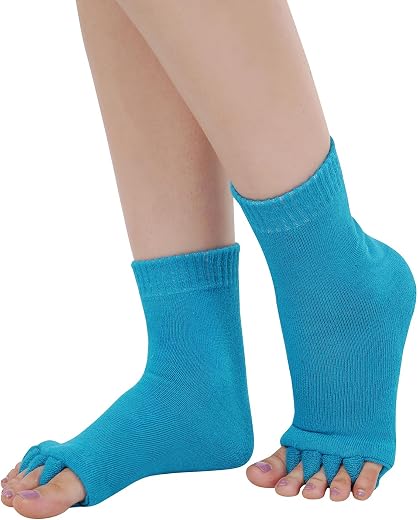Slenop Foot Alignment Socks - Toe Separator Socks for Men &amp; Women | Perfect for Yoga, GYM | Relief for Hallux Valgus, Plan...
