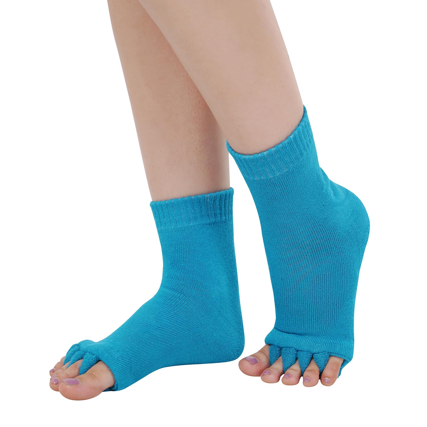 Slenop Foot Alignment Socks - Toe Separator Socks for Men & Women | Perfect for Yoga, GYM | Relief for Hallux Valgus, Plan...