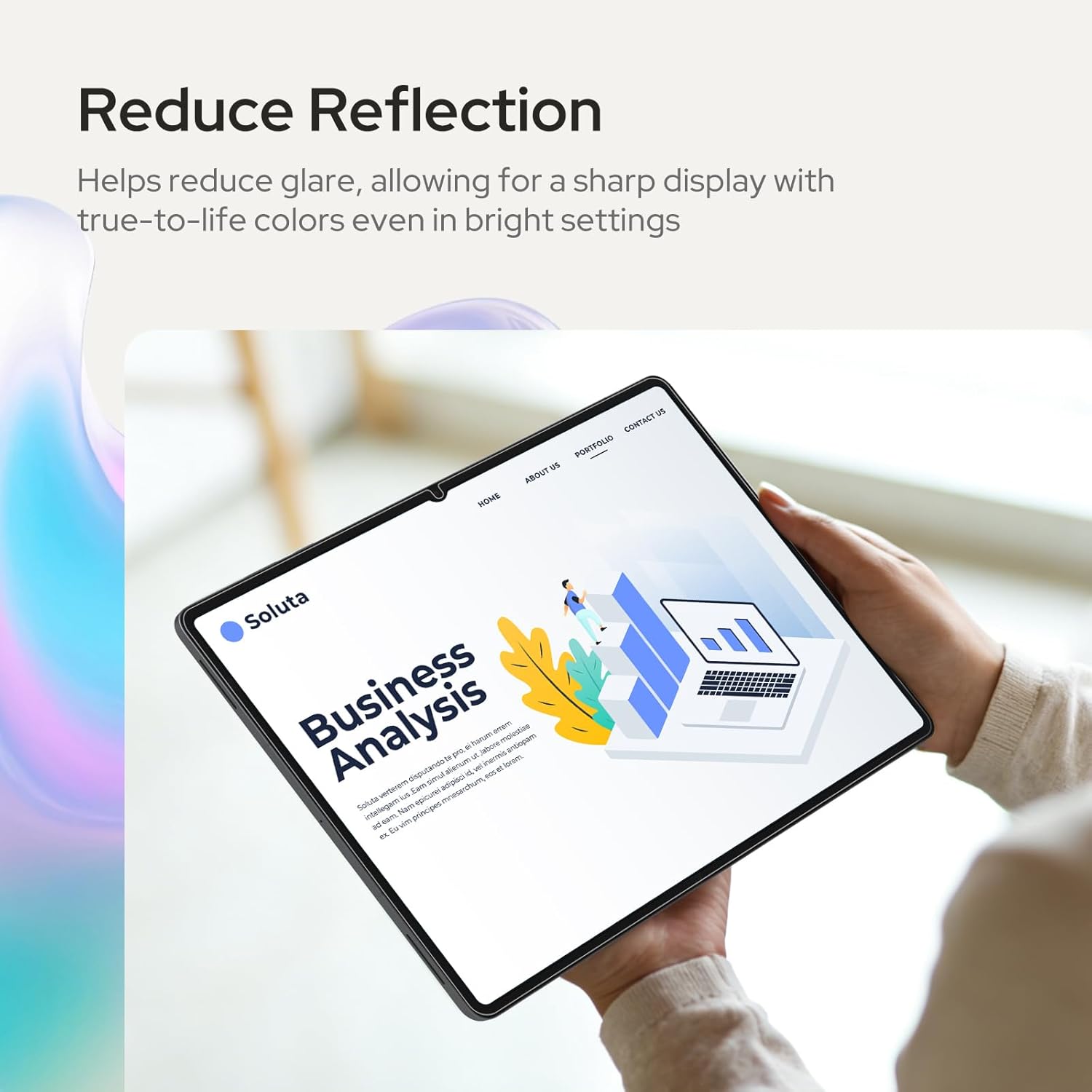 MOBDIK 2 Pack AR Anti-Reflection Screen Protector Compatible with Samsung Galaxy Tab S11 Ultra 14.6'', Ultra HD Clear, High Sensitivity, Easy Installation