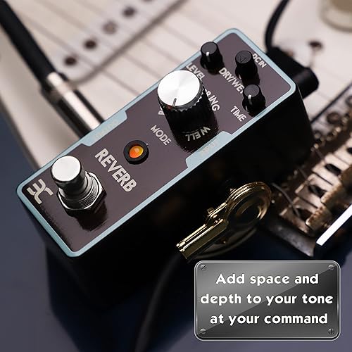 Miniatura 3 de EX Mini pedal de reverberación digital y punta negativo 9V 2A Pedal de guitarra Adaptador de fuente de alimentación Pack