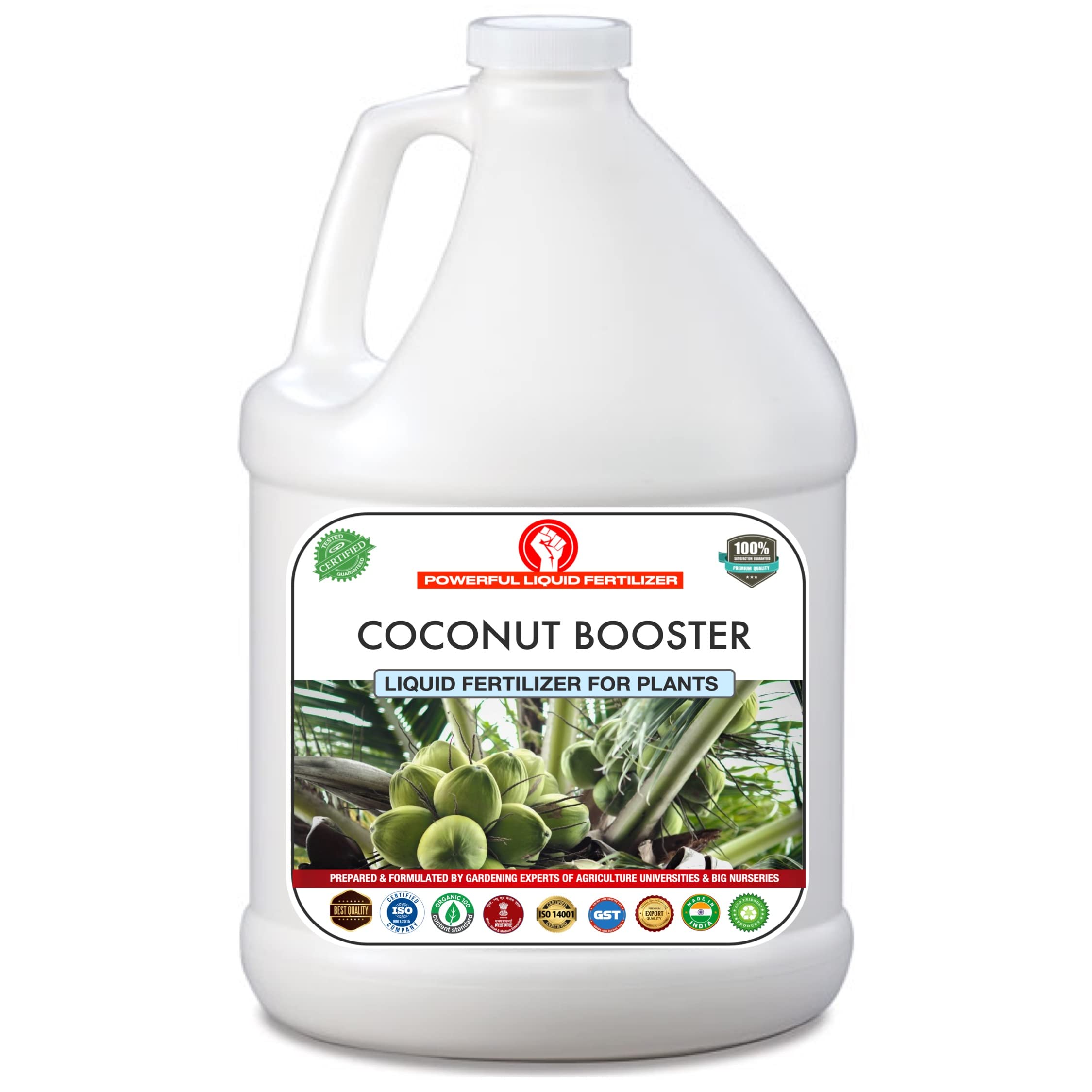 Erwon® Coconut Booster Liquid Fertilizer Premium Essential Powerful Liquid Fertilizer for the Best Growth of Coconut Plants with Fruiting Nutrients and Charged Micro-organism. (1000 ml)