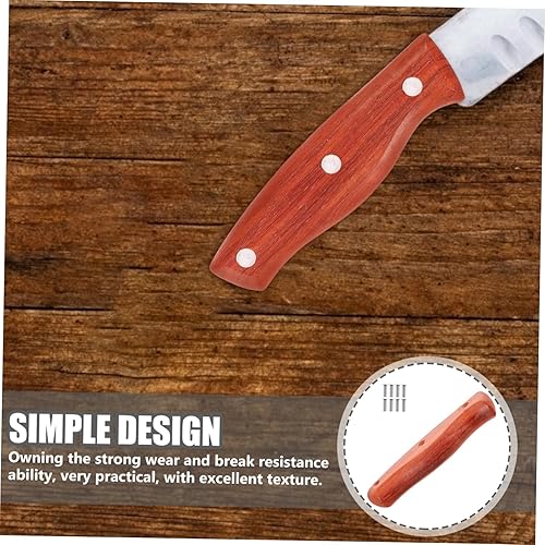 Miniatura 9 de DOITOOL Manija de textura fina que hace suministros 2 unids cocina mangos de madera reemplazo de cocina para reparación mango de madera mango de