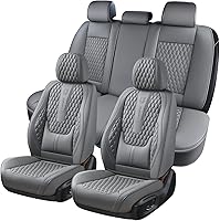 Vista 25 de Coverado Juego completo de fundas de asiento de automóvil, fundas de asiento de piel de napa para automóvil, protector de asiento de automóvil