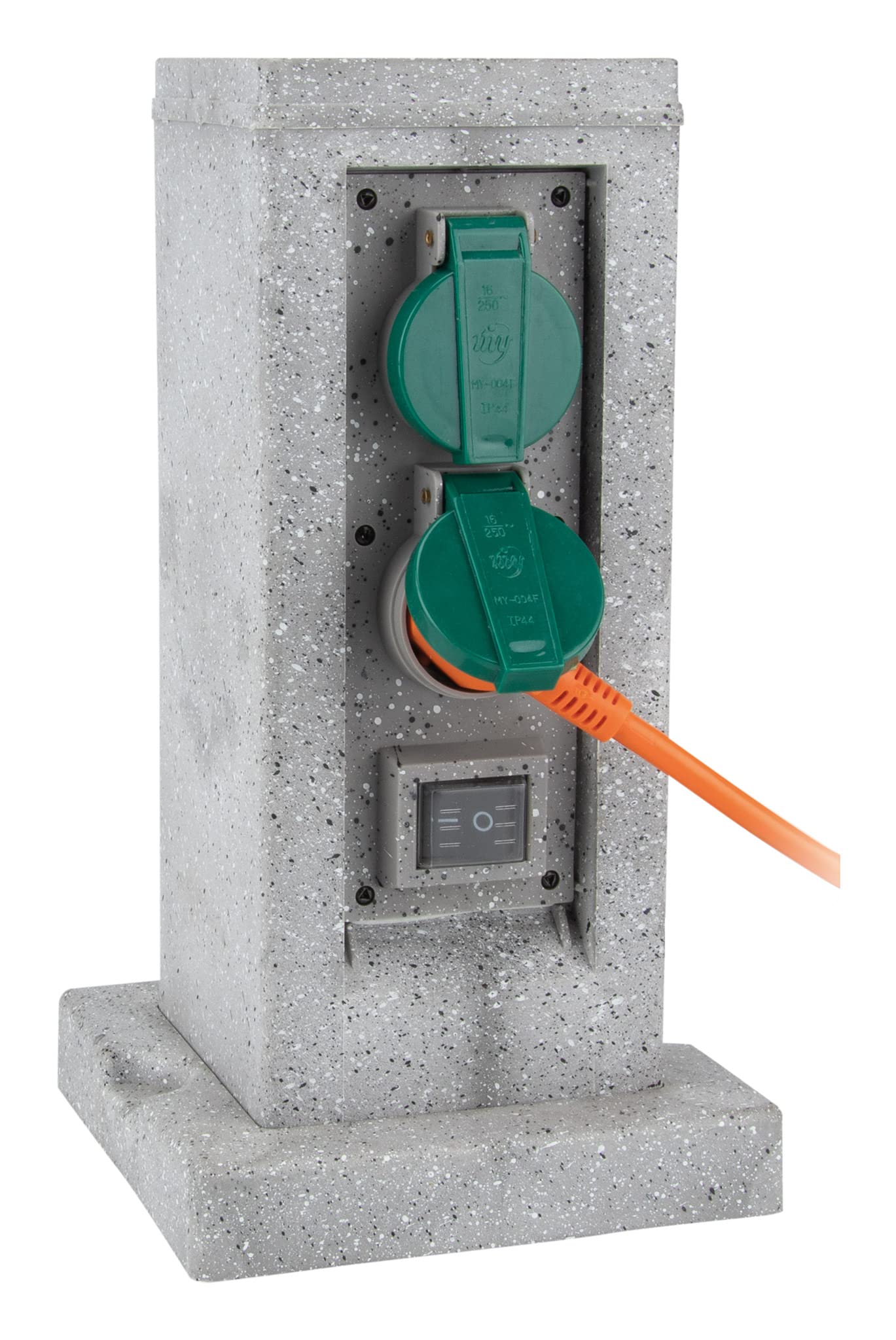Zenitech - Steinpoller 4x16a + 2 inter 5m grau