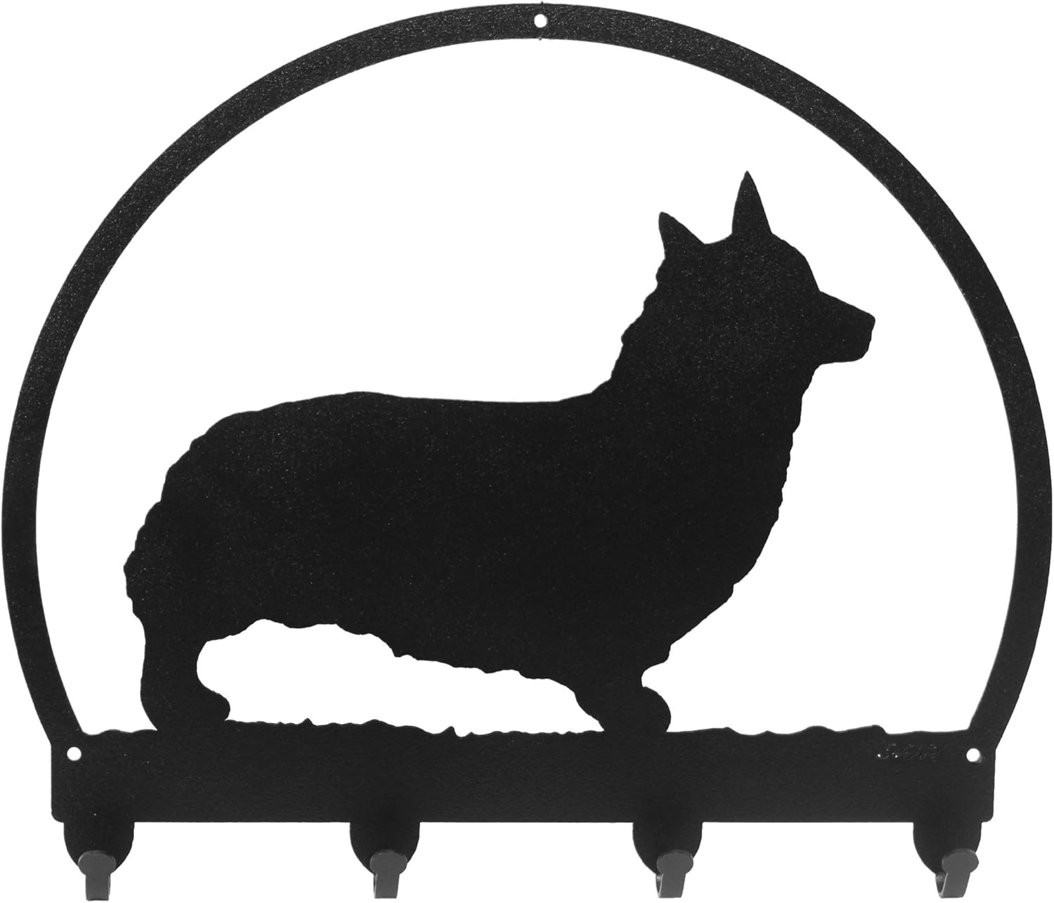 SWEN Products Welsh Corgi Pembroke Metal Key Chain Hanger - Leash Holder