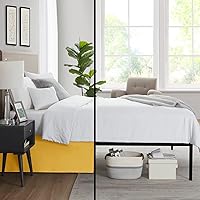 Vista 111 de Nestl - Falda plisada de cama de fácil ajuste, con caída a medida de 14 pulgadas, microfibra suave de doble cepillado, con calidad de hotel