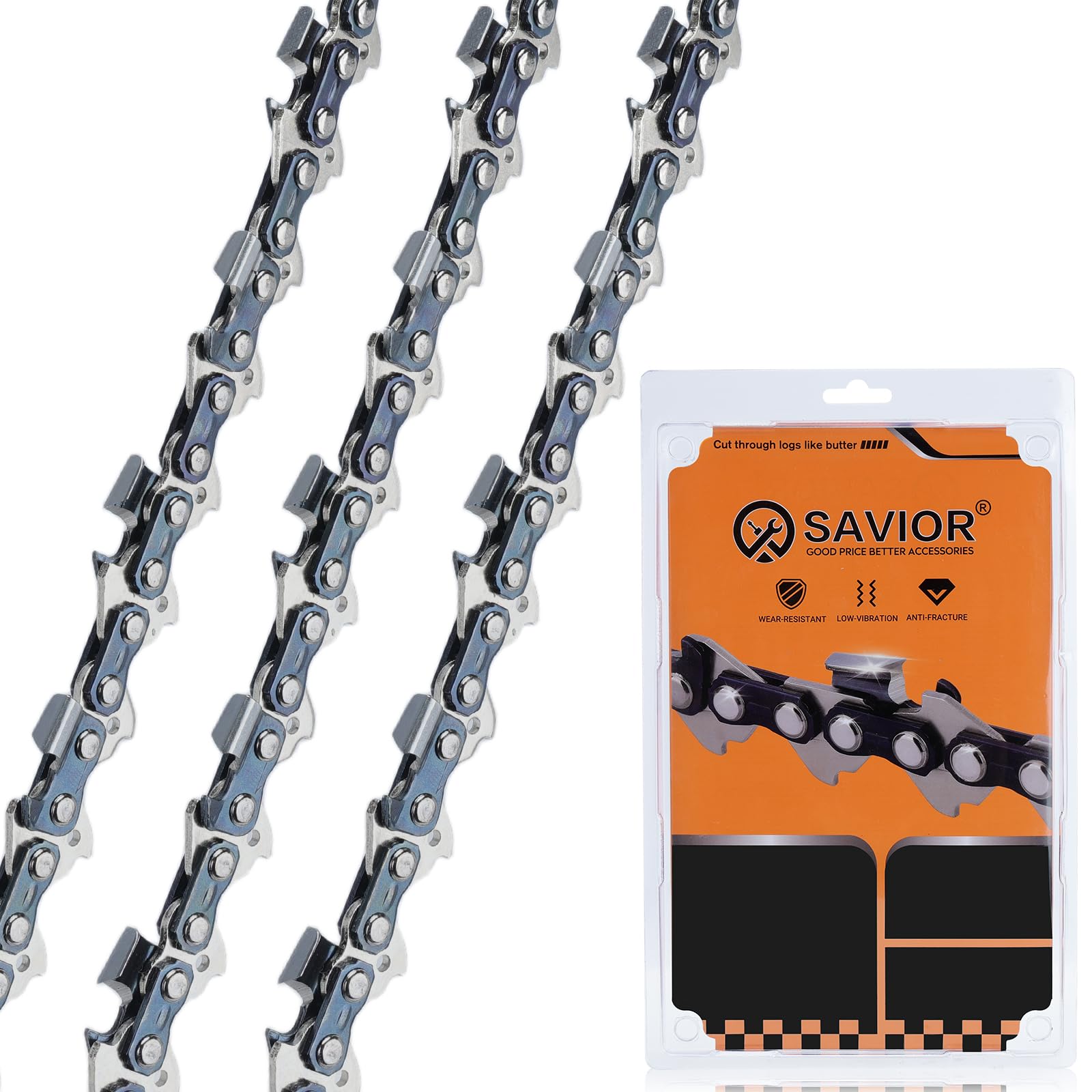 Set Da 45 Cm Con 4 Catene A Scalpello .325 72TG 1,5 Mm Adatto Per