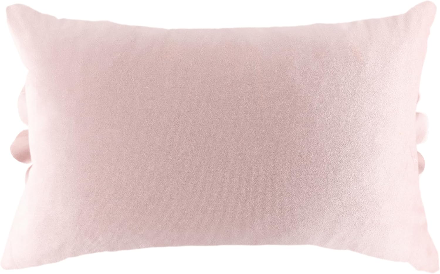 JWH 3D Flower Throw Pillow Cover Decorative Sunflower Accent Pillow Case Velvet Cushion Lumbar Pillowcase for Home Bed Sofa Couch Chair 12x20 Inches (Velvet, Dusty Pink White)