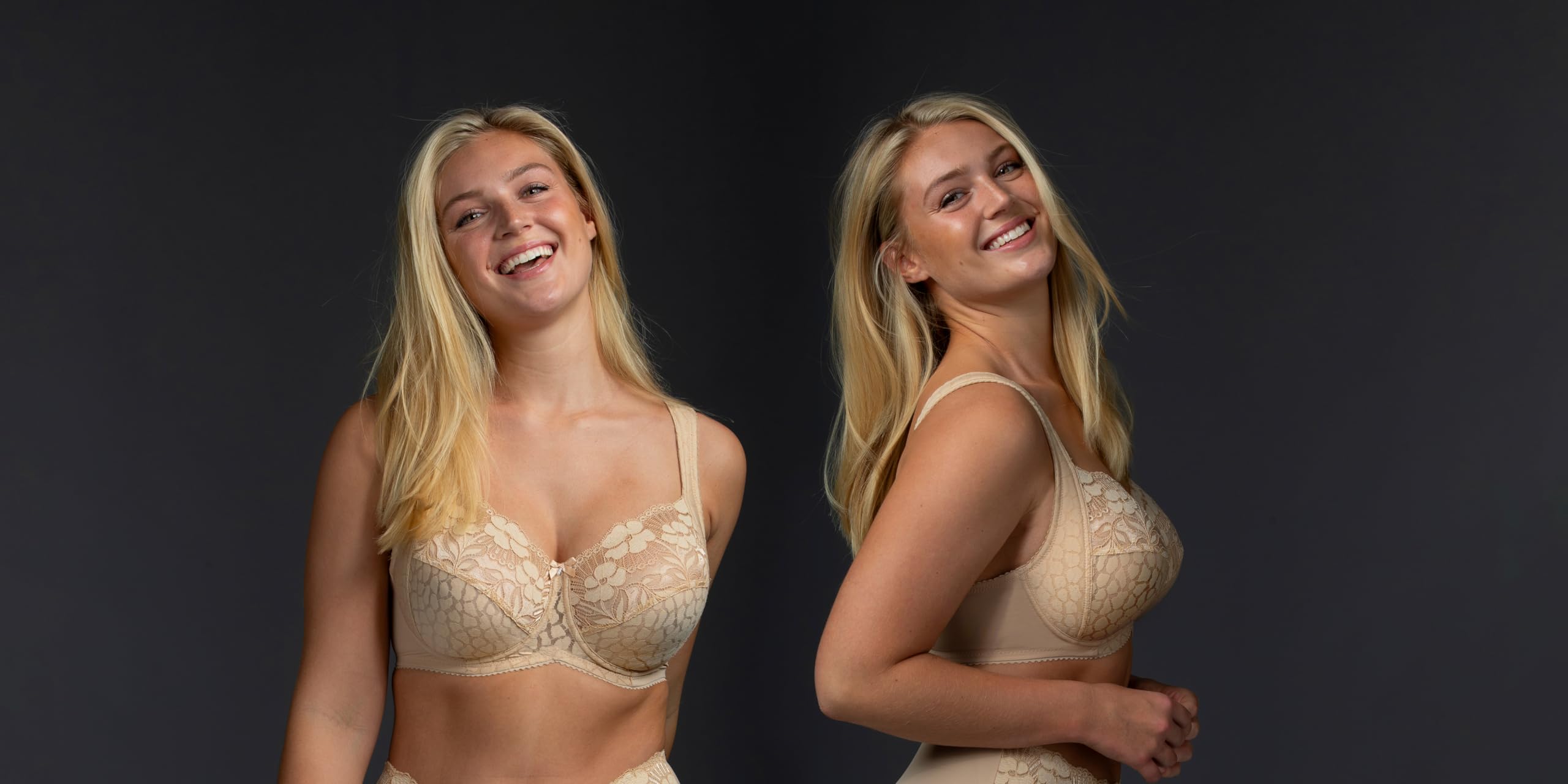 Miss Mary of Sweden Jacquard & Lace Bügel-BH – Seitliche Stütze, Voll-Cups, Starker Halt