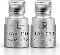 Vista 1 de Hikenture Adaptador de pedal de bicicleta 9/16 "a 1/2" Pedales de bicicleta Acero al molibdeno cromado (par)