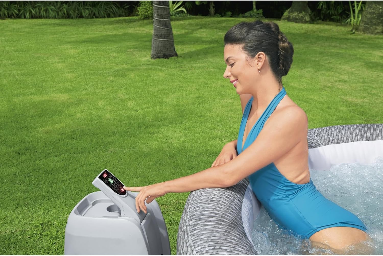 Bestway 60064R SaluSpa Honolulu Airjet Hot Tub Spa, 6 People, 1.95m x 1.95m x 71cm