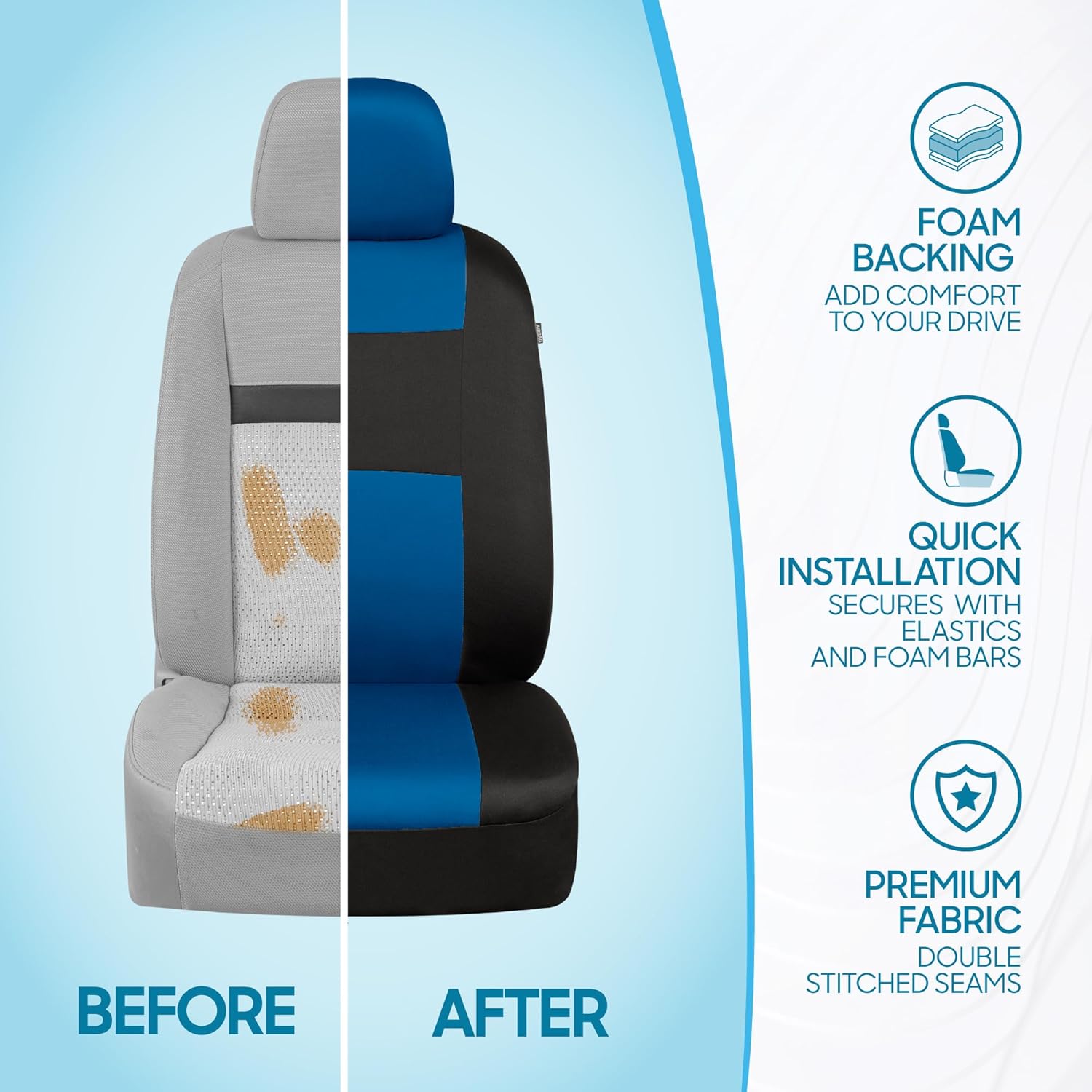 BDK PolyPro Beige Car Seat Covers with 4-Piece Floor Liberia Ubuy