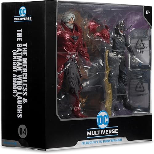 Miniatura 10 de McFarlane Toys - DC Multiverse Batman Who Laughs (Knight Armor) & The Merciless (Multiverso Oscuro) Figura de 7 pulgadas y Mega Figura McFarlane