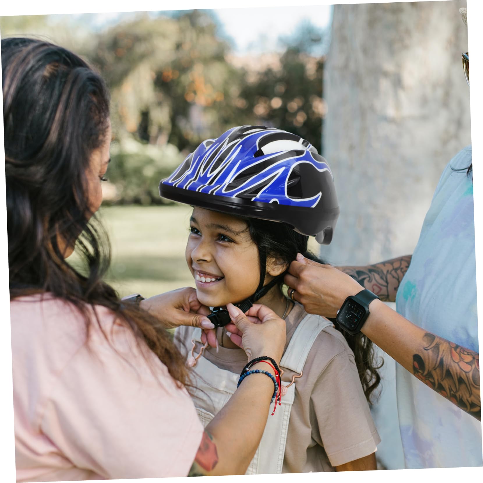 Alipis 7 Pièces Casque de Protection Sécurisé pour Genouillères Coudières Protège Poignets Ensemble pour Skateboard Roller Vélo Confort Optimal Ajustable