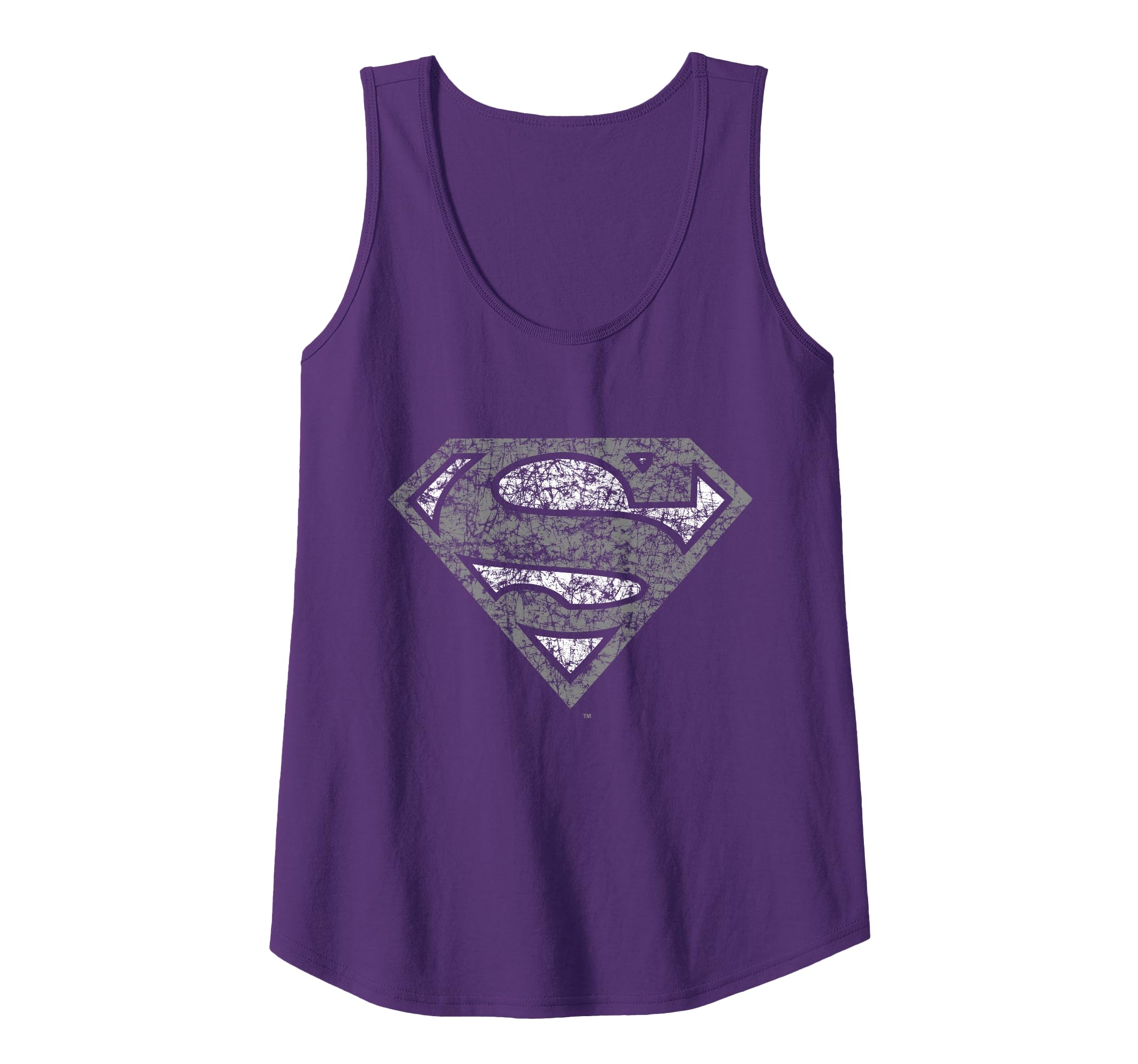 DC Superman Logo Distressed Tank Top