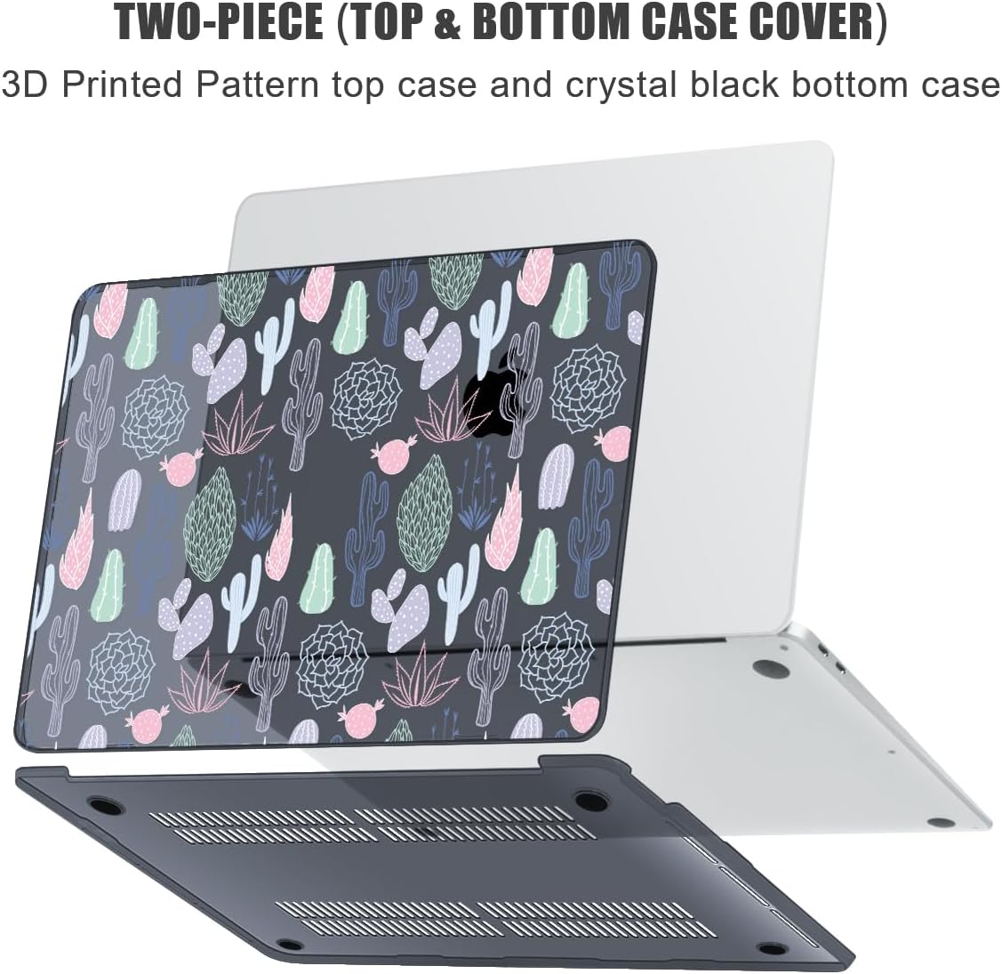 YSCLBAHUK for MacBook Pro 13 inch Case M2 M1 A2338 2022 2021-2016 A2251 A2289 A2159 A1989 A1706 with Touch Bar Fits Touch ID, Printed Pattern Plastic Hard Shell Keyboard Cover, Pastel