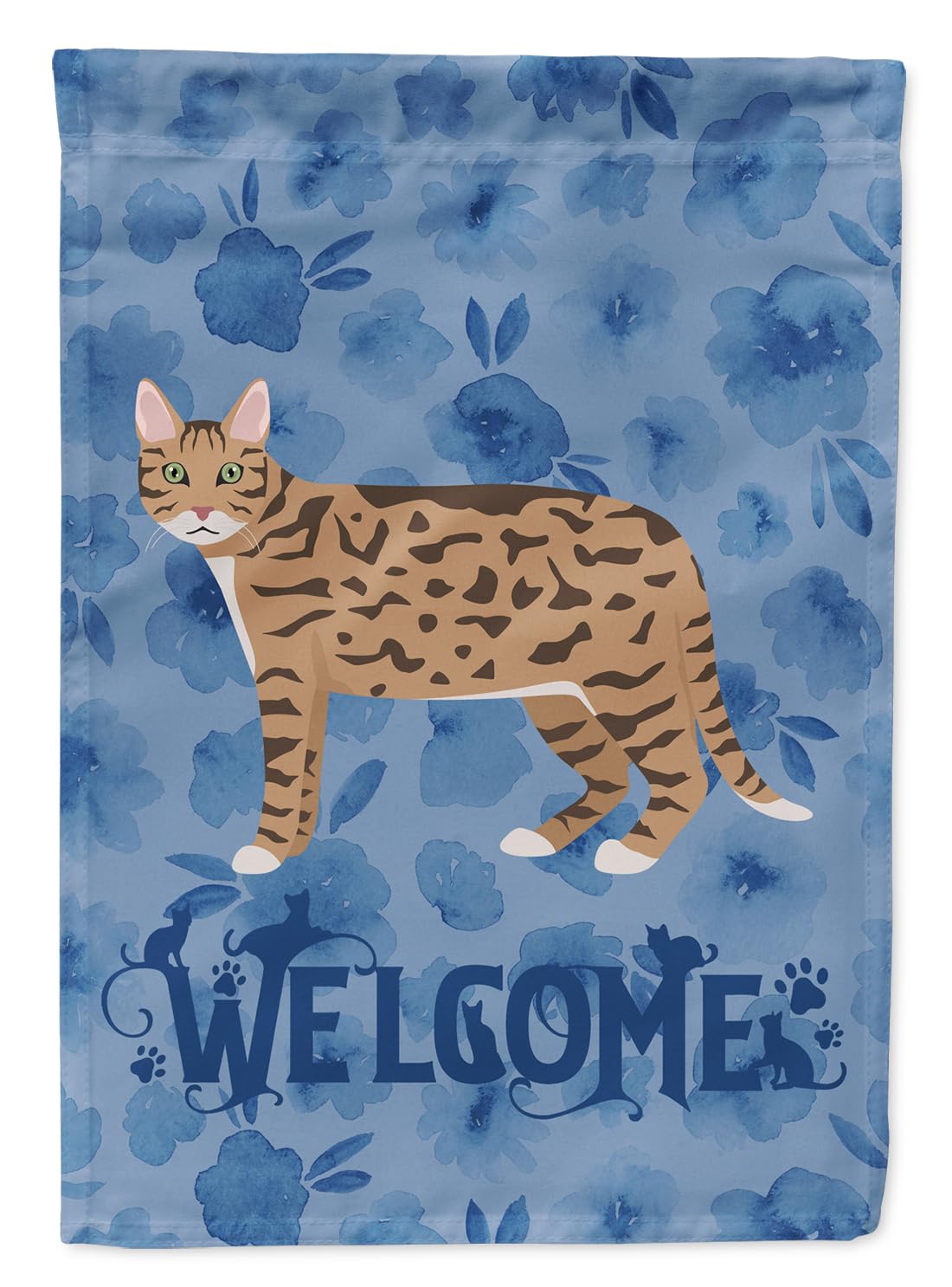 Drapeau de bienvenue chat S Caroline's Treasures CK4845GF multicolore