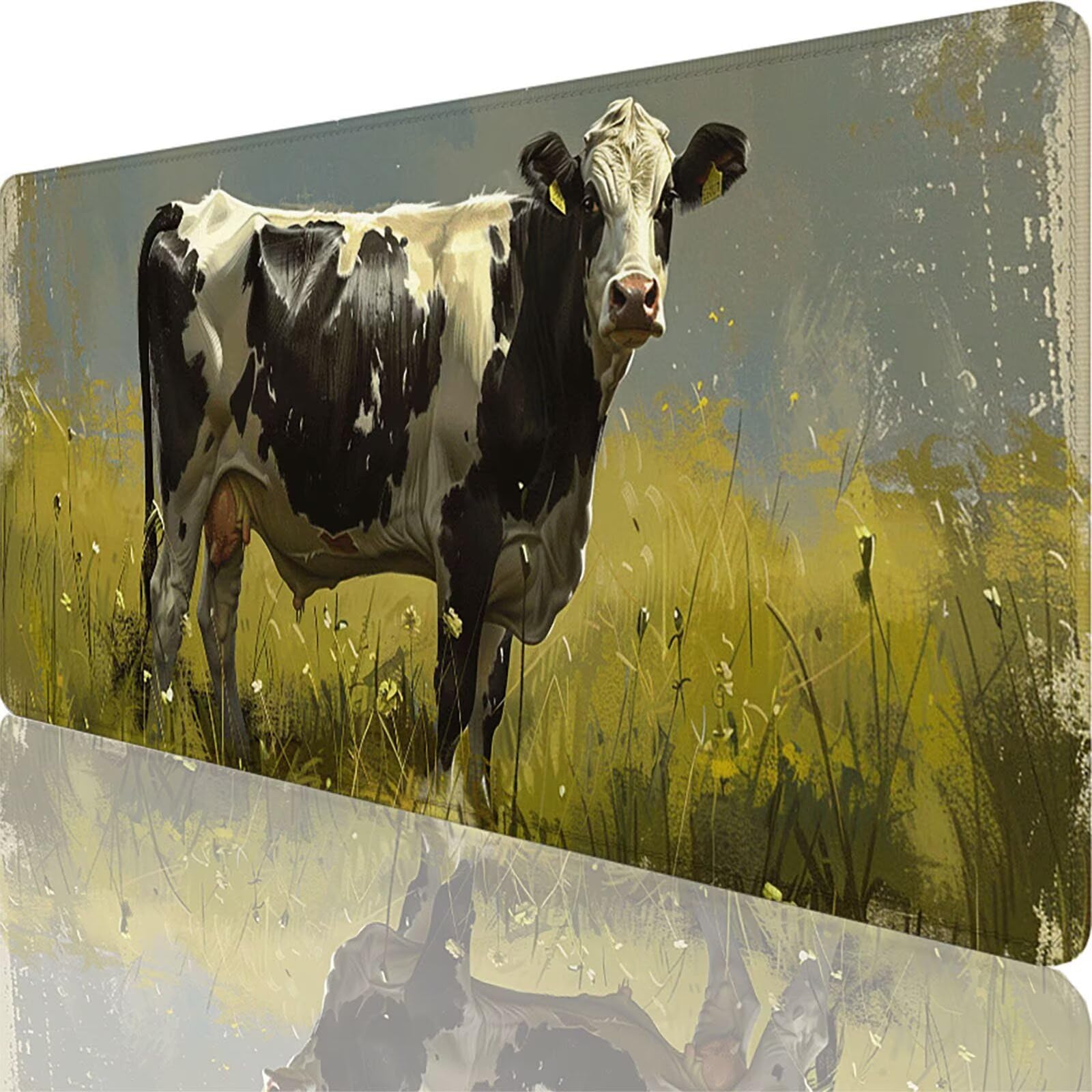 Podkładka pod mysz dla graczy 1600 x 800 x 3 mm, duża zielona podkładka pod mysz, podkładka pod mysz z wołem wodoodporna i antypoślizgowa, wielofunkcyjna duża podkładka pod klawiaturę i mysz,