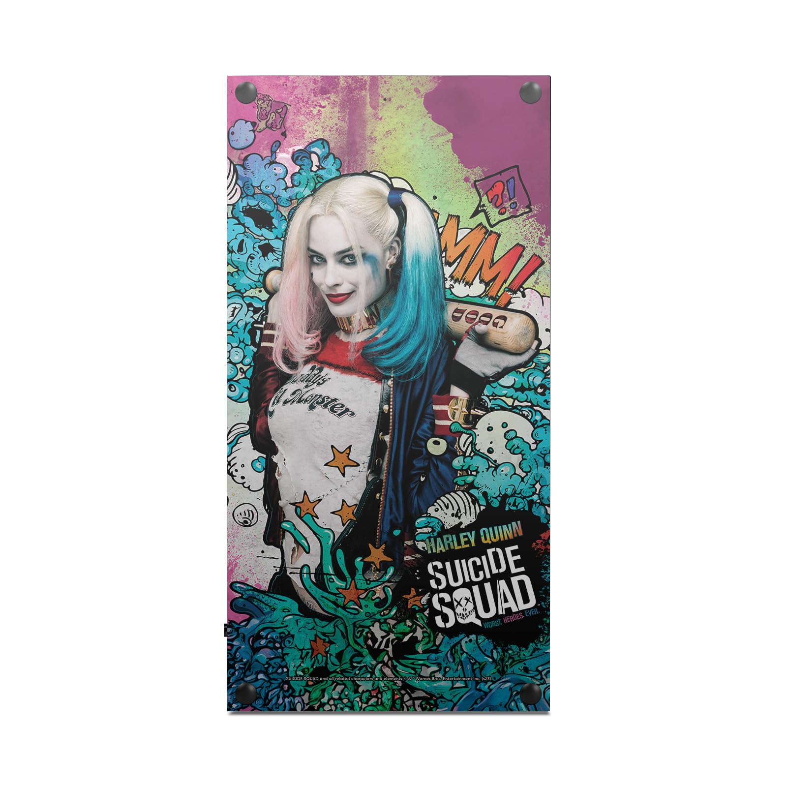 Head Case Designs sous Licence Officielle Suicide Squad 2016 Affiche Harley Quinn Graphiques Vinyle Autocollant De Jeu Peau Autocollant Compatible avec Xbox Series X Console and Controller Bundle