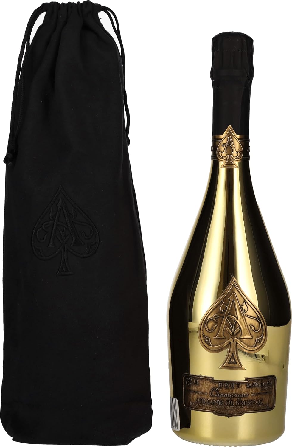 Armand de Brignac Brut Gold, 0,75 L in velvet bag