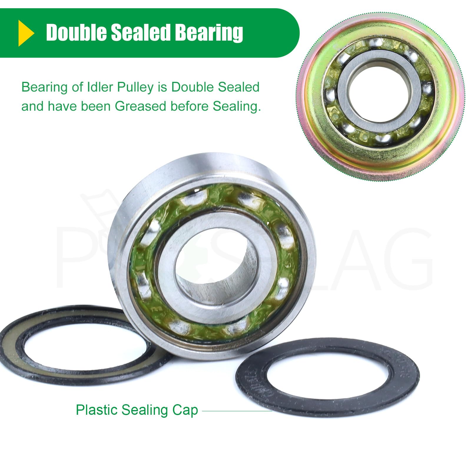 Amazon.com : POSFLAG 2 Pack 589766102 Husqvarna Idler Pulley for