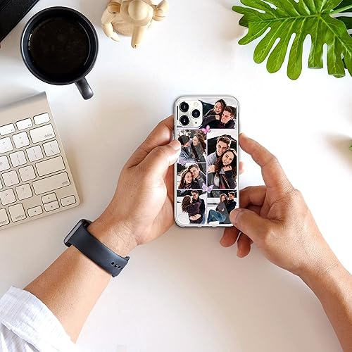 Miniatura 3 de CASEZILY Funda de teléfono personalizada con múltiples imágenes, foto personalizada para pareja, familia, amigos, compatible con iPhone 15, 14, 13,