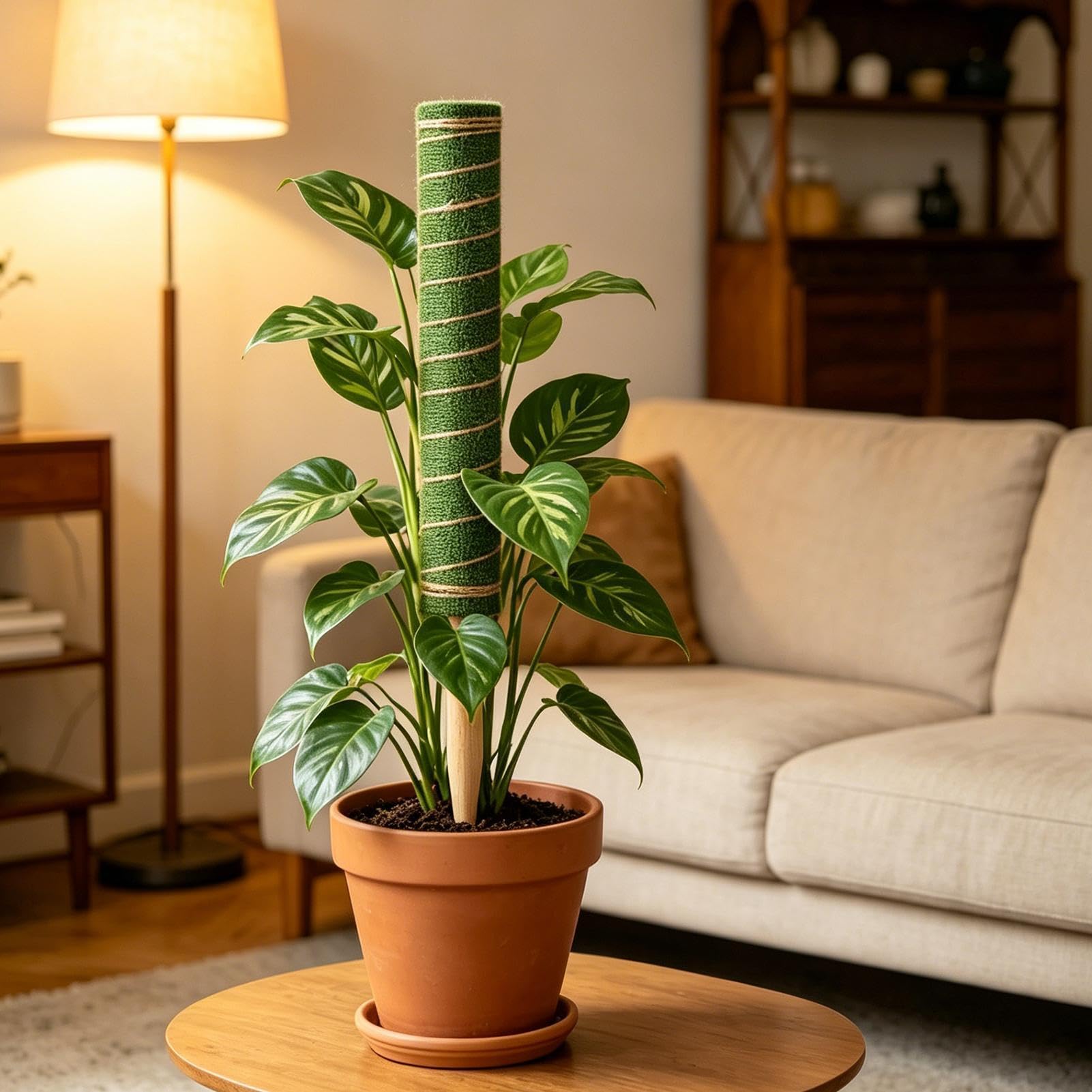 Tuteur pour Monstera Outil de jardinage réutilisable à absorption d'eau | Tuteurs de Support pour s Adapté à l'Intérieur et l'Extérieur Pothos Philodendron Pot Jardinière Balcon Terrasse Jardin