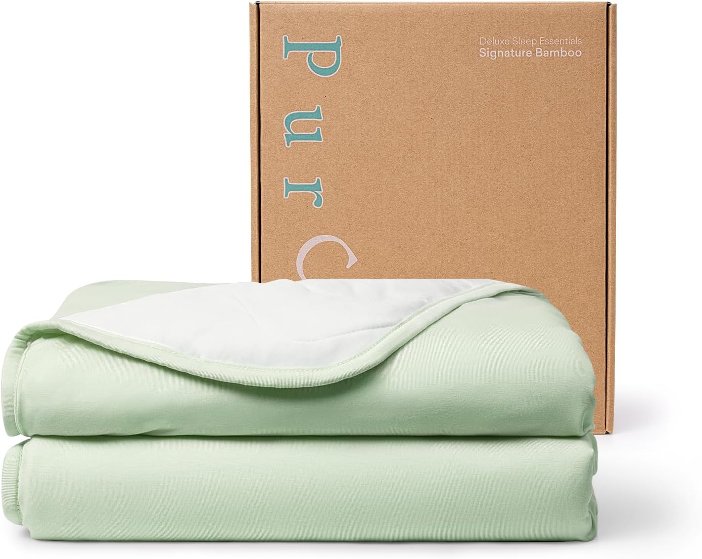 PurComfy Supersoft Baby Blanket, Premium Bamboo Viscose Baby Quilt, Hypoallergenic and Breathable, for Newborns, 33"×33"