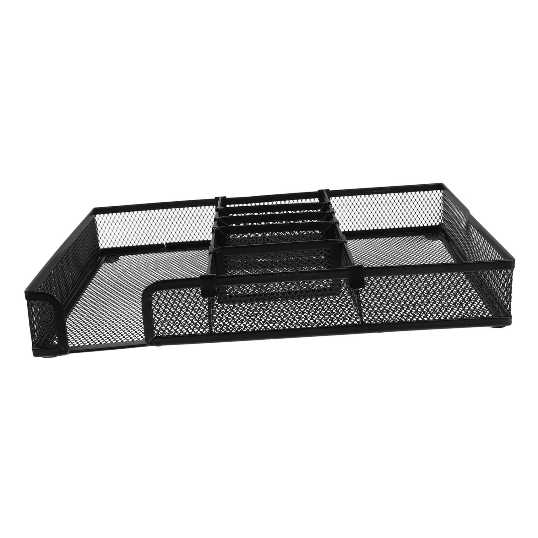 Gatuida Organizzatore per Scrivania Metallo Versatile con Scomparti Design Robusto e Facile per Ufficio e Casa per Penne e Utensili Cancelleria