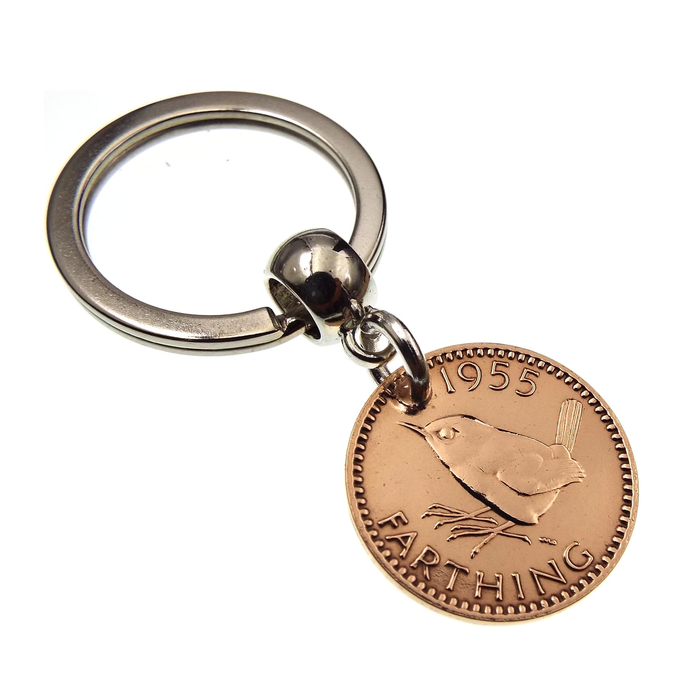 A Silver Dream 1955 Farthing Coin Keyring