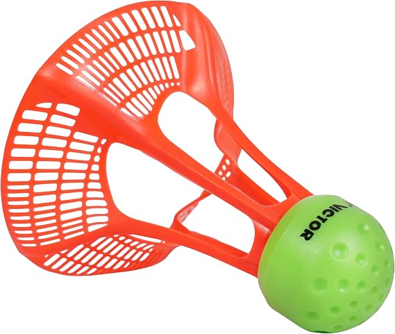 VICTOR Badminton Air Shuttle Badminton Shuttlecock Shuttle AS Airshuttle II Outdoor-Only Ball Red 1/4 Dozen