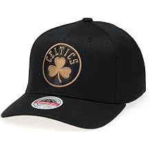 Mitchell & Ness NBA Leather Logo Classic Red Snapback Cap - 100% Polyester, Adjustable, Men, Women, Children, Unisex, Spring, Summer, Autumn, Winter