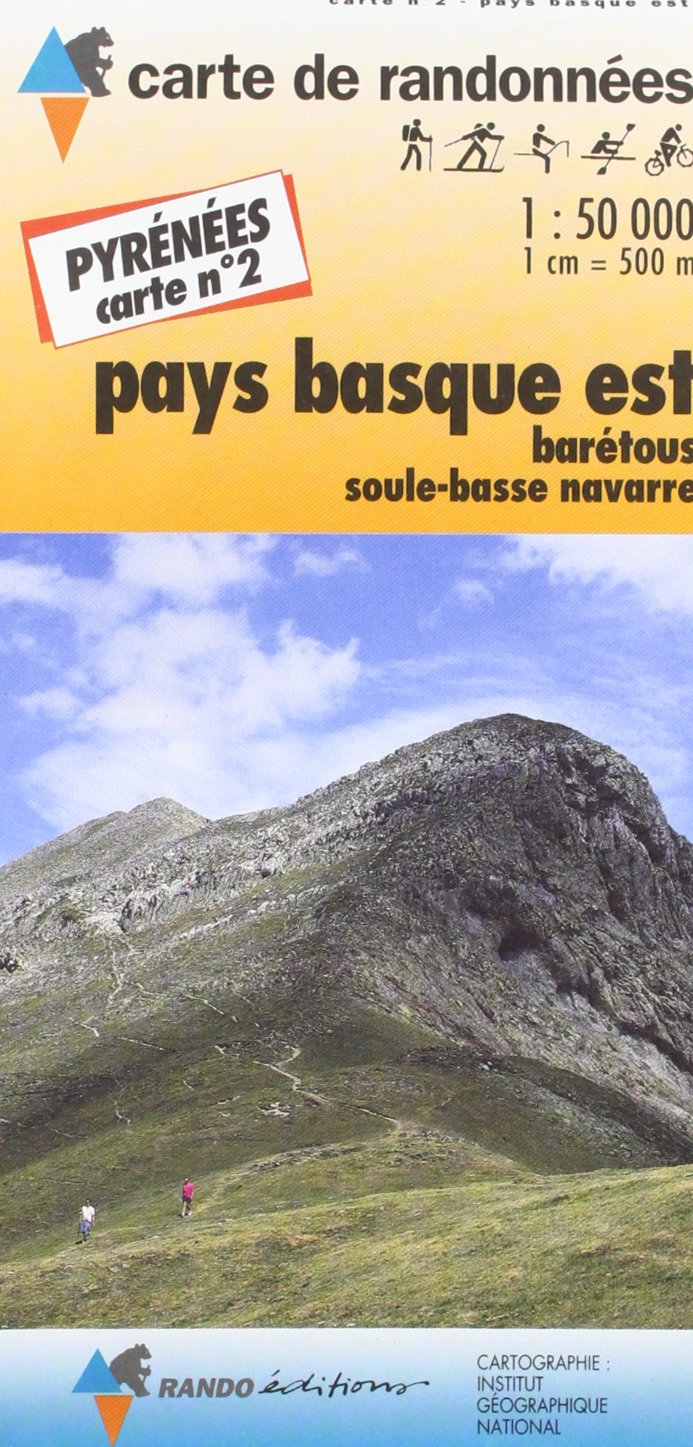 Pays basque est. Barétous, Soule-basse, Navarre, 1/50000