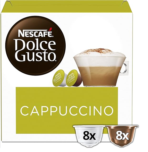 Nescafé Dolce Gusto Cappuccino Coffee Pods, 16 Capsules