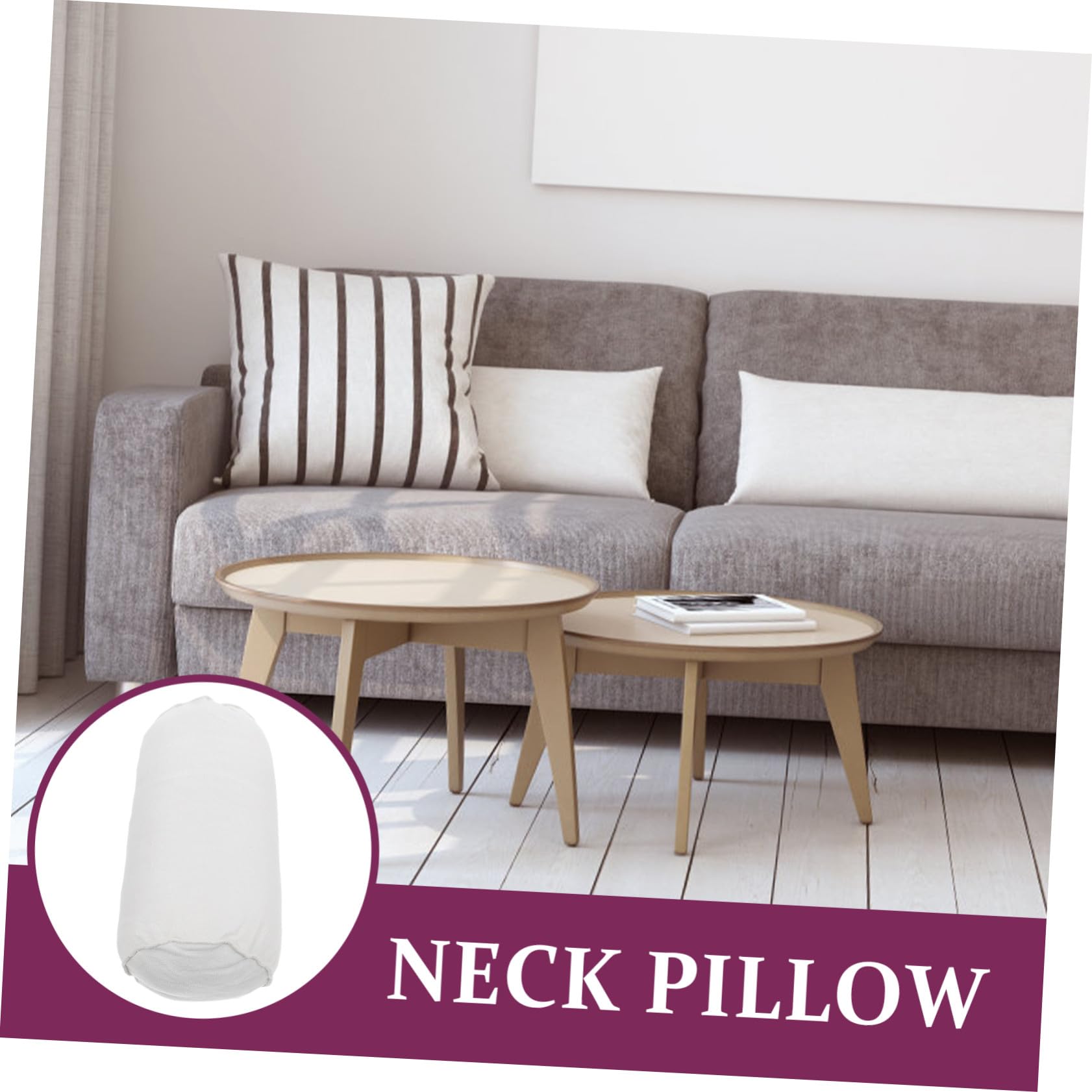 Multifunktionale Nackenrolle Zylinderkissen Aus Atmungsaktivem Material 15x40cm Mit Abnehmbarem Bezug Für Beine Yoga Büro Und Zuhause