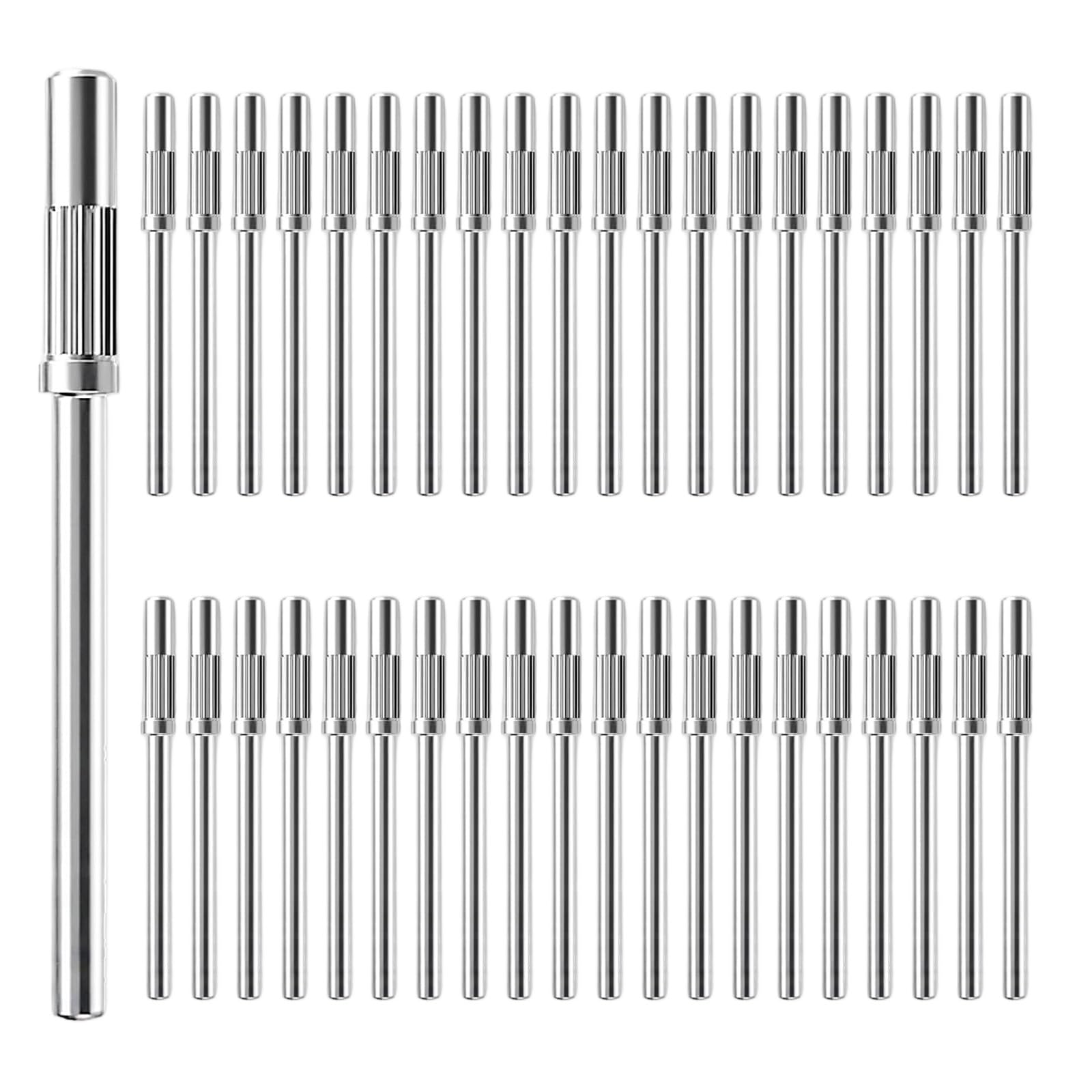 40 punte per trapano a mandrino piccolo, 3,1 mm, mini nastro abrasivo per trapani elettrici, limatrici, accessori per manicure (40)