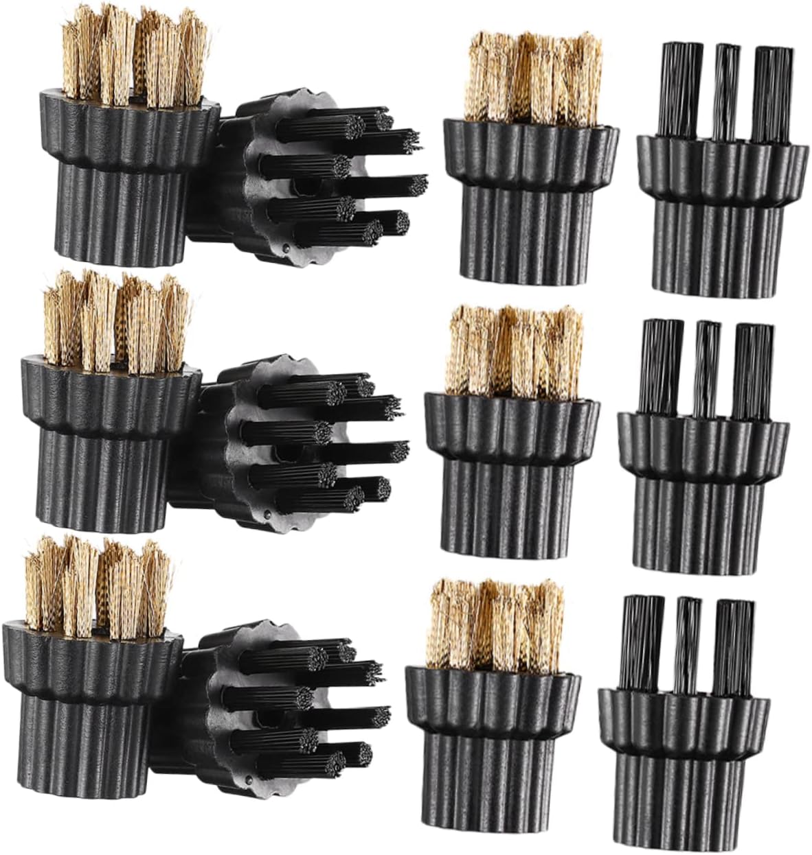 Garneck 12pcs Steam Mop Brush Head Replacement Accessories - Multi-Function Cleaning Supplies for Efficient Home Cleaning Compatible with Various Steam Mops