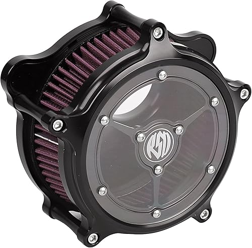 Miniatura 2 de SHMTOOL CNC Aluminum See Through Air Cleaner Filter Intake System Kit for for Harley M8 Softail Touring Road King Street Glide Tri Glide Trike