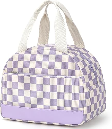 Miniatura 27 de Lonchera para mujer, bolsa de almuerzo aislada a prueba de fugas, bonita lonchera con gran capacidad, contenedor de almuerzo para el