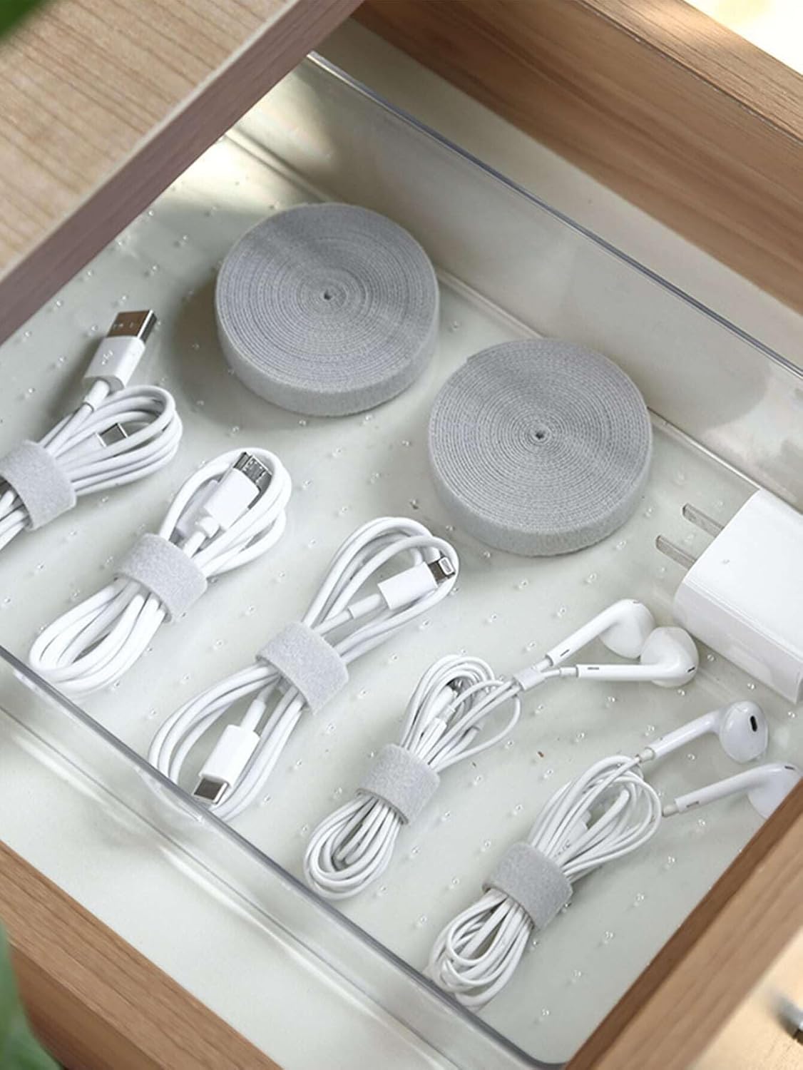 1 Roll-300cm Cable Organizer, Used For Sorting And Storing Data, Wrapping Travel/Outdoor/Family Cables And Wires