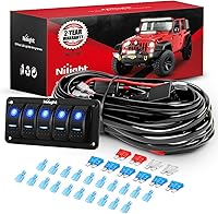 Vista 12 de Nilight - Kit de arnés de cableado de barra de luz LED NI -WA 06, 2 cables de 12 V, interruptor de encendido y apagado, fusible de hoja de relé