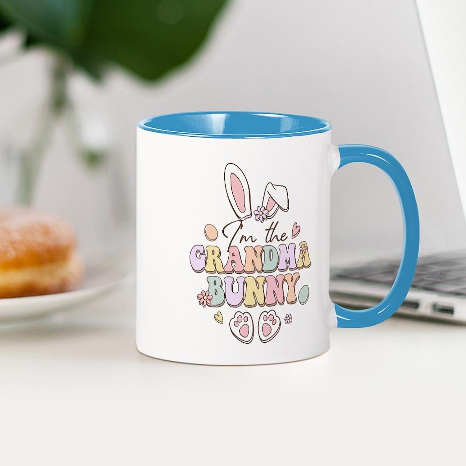 CafePress Happy Easter Grandma Bunny Mugs 11 oz (325 ml) Ceramic Coffee Mug