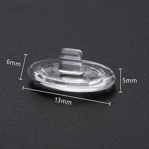 Miniatura 2 de 10 pares de piezas de nariz de goma de silicona de repuesto compatibles con Oakley Crosshair 2.0WireTapWhiskerplaca