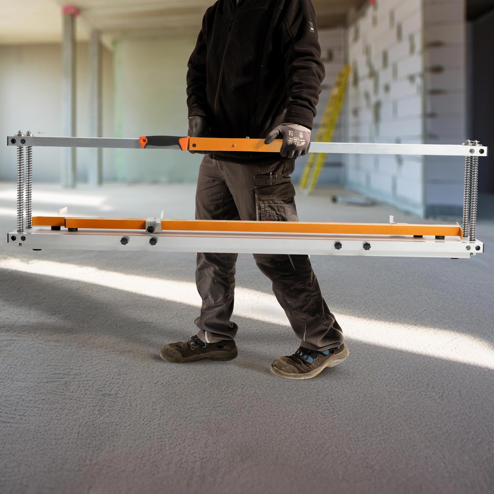 BAUTEC Dämmstoffschneider ISO-QUICKCUT + Dämmstoffmesser » optimiert für Rollenware » schneidet Glaswolle, Steinwolle, Mineralwolle, Klemmfilz