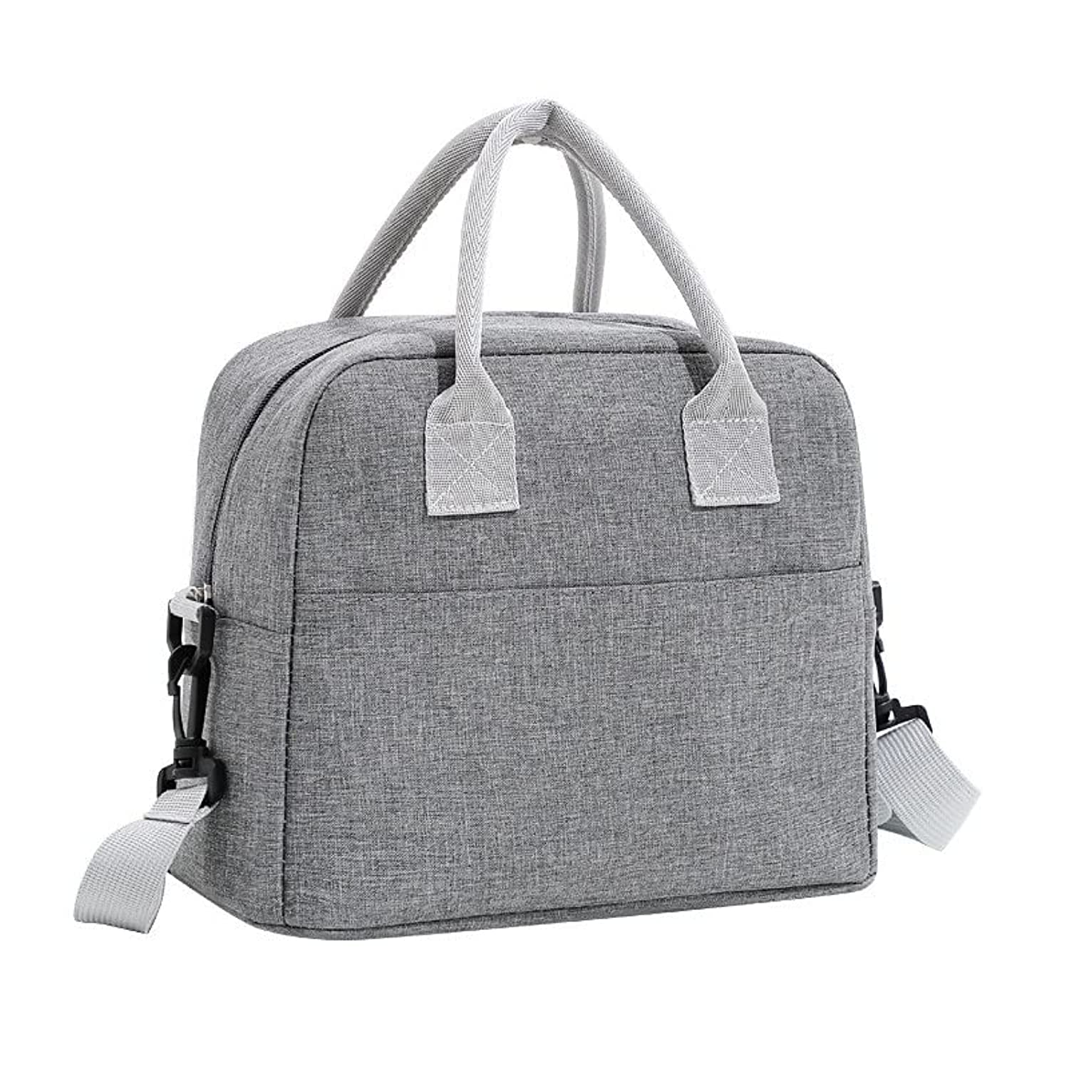 HAWAII Insulated Lunch Box Lunch Bag Large Cooler Tote Bag for Kids,Adults,Men and Women,Large Bento Bag for School,Work,Picnic,Travel and Outdoor (Grey)