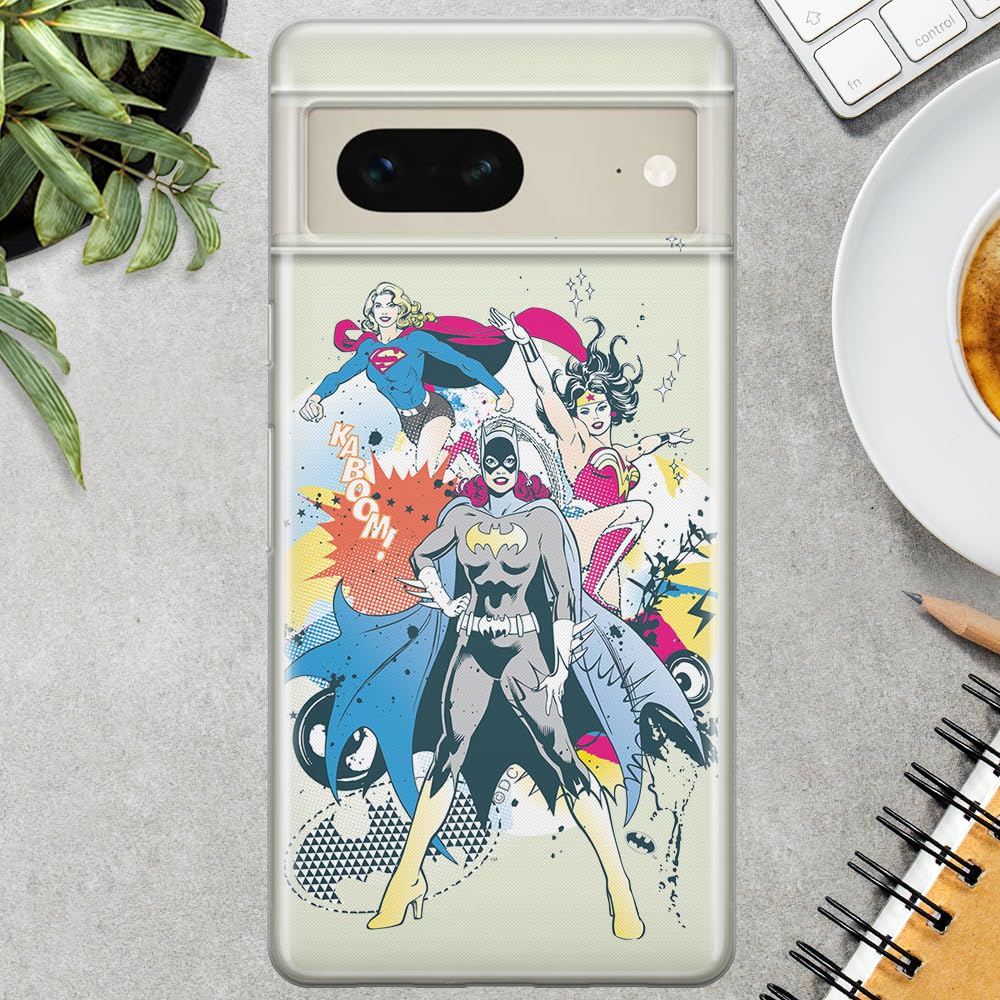 ERT GROUP custodia per cellulare per Google PIXEL 7 originale e con licenza ufficiale DC, modello Joker 014 adattato in modo ottimale alla forma dello smartphone, custodia in TPU