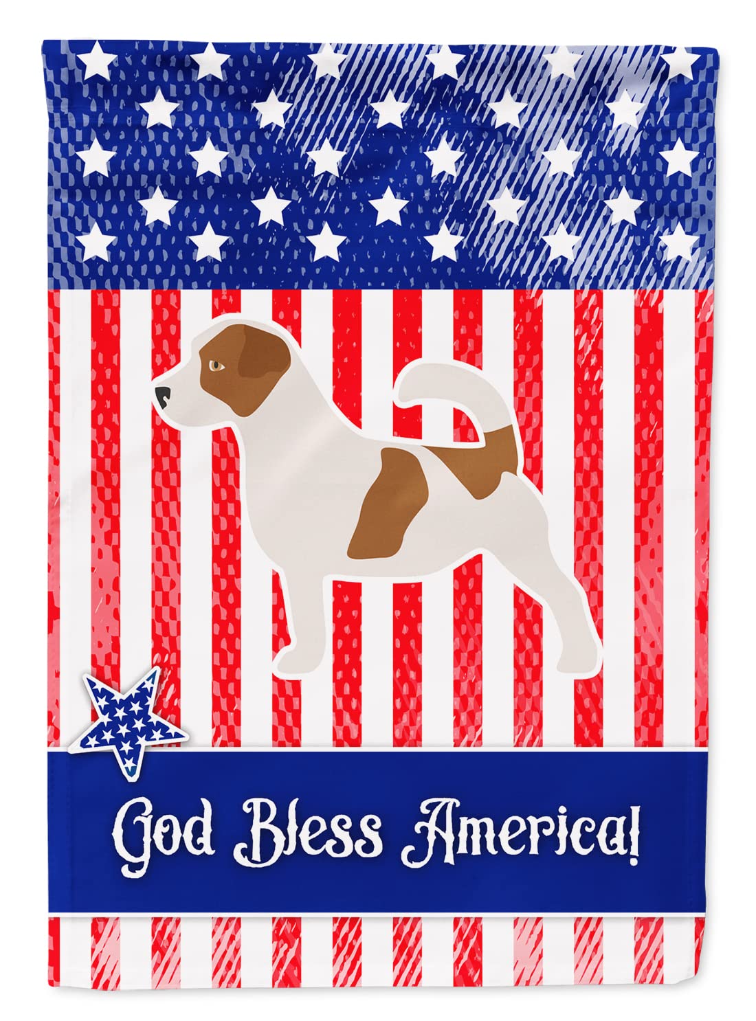 Drapeau Jack Russell pour jardin décoratif extérieur USA multicolore