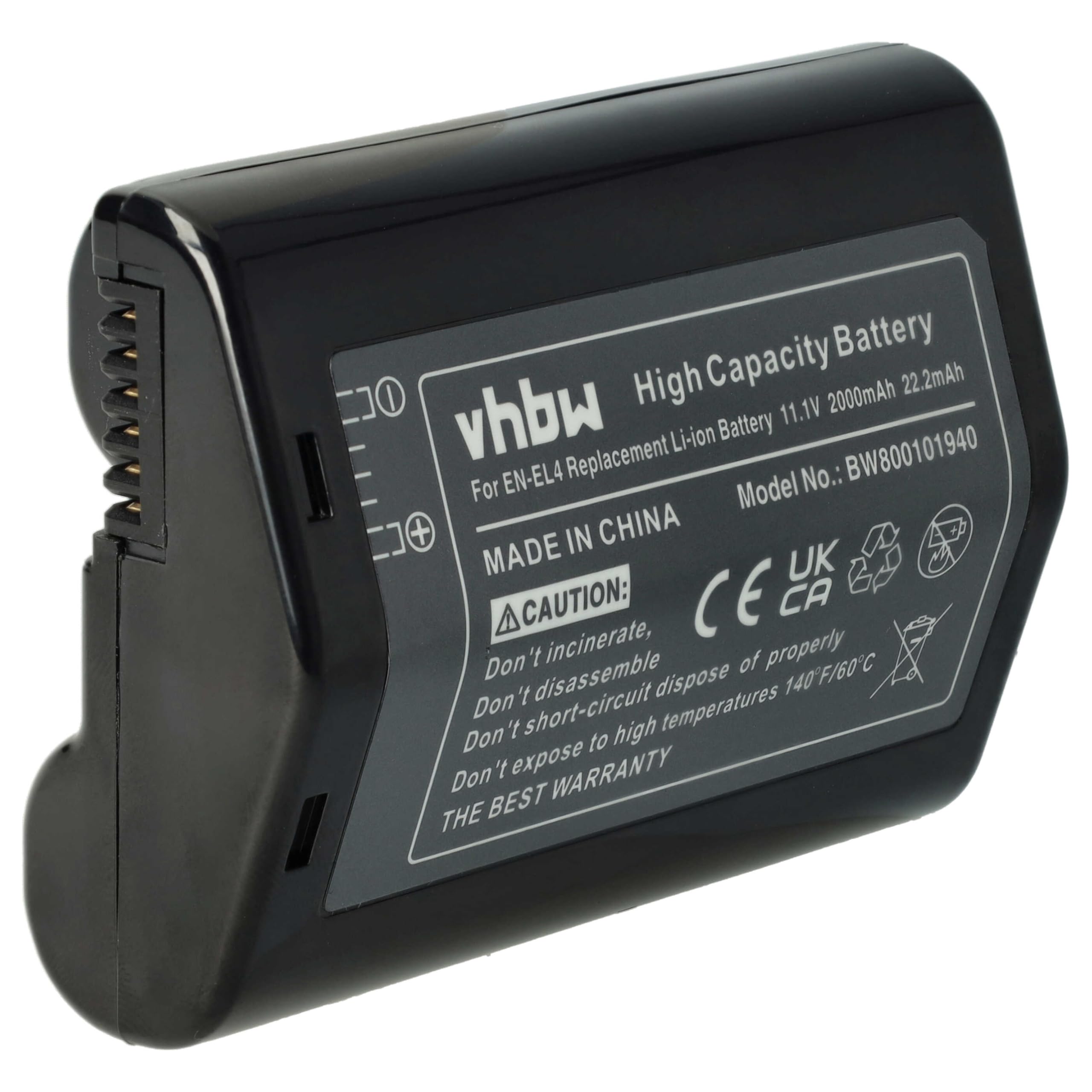 vhbw 2X Akku kompatibel mit Nikon D3